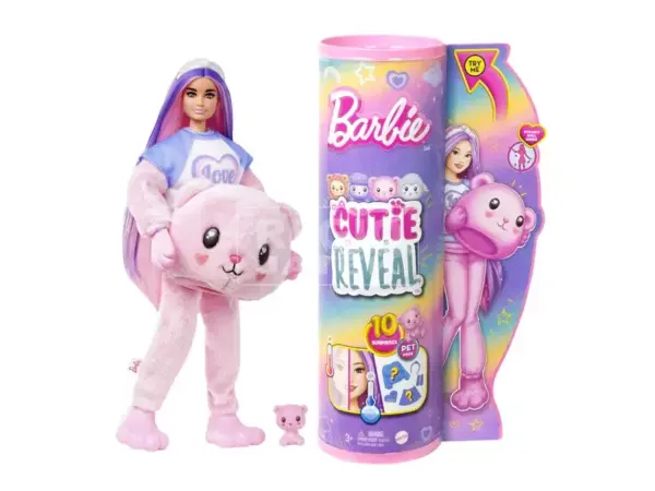 Barbie cutie reveal meglepetés baba - Maci - JGY00073 - szipercuccok.hu