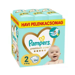 Pampers Premium Care pelenka 2, 4-8 kg, HAVI PELENKACSOMAG 224 db - B000013 - szipercuccok.hu