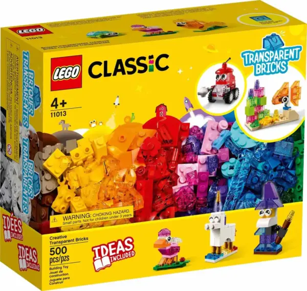 LEGO Classic Kreatív áttetsző kockák 11013 - JGY00108 - szipercuccok.hu